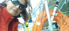 Pilar Pasanau ya en regata con los sensores de la Fundación, para controlar el sueño y ritmo circadiano